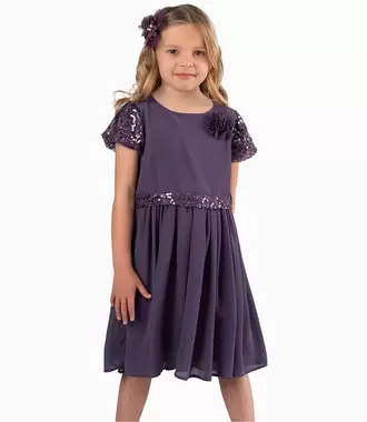 Vestido Niña Con Lentejuelas
