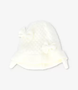 Gorro recién nacida con lazos