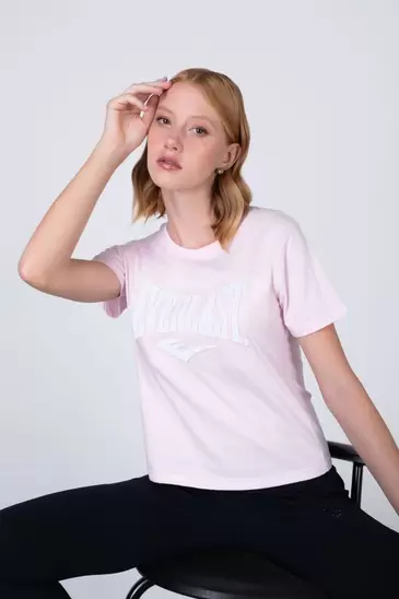 Polera Manga Corta Aqua Rosado Everlast