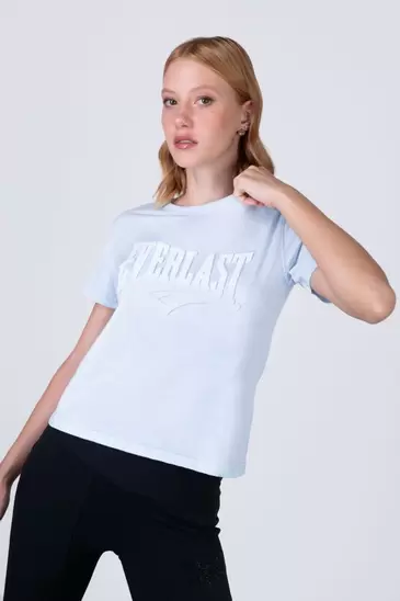 Polera Manga Corta Aqua Celeste Everlast