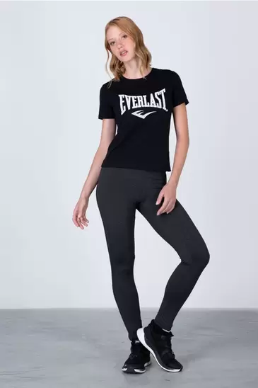 Polera Manga Corta Aqua Negro Everlast