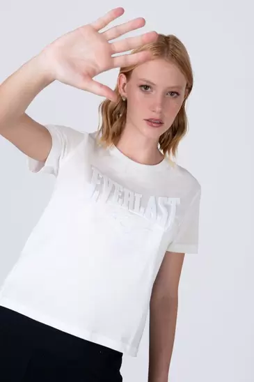 Polera Manga Corta Aqua Blanco Everlast