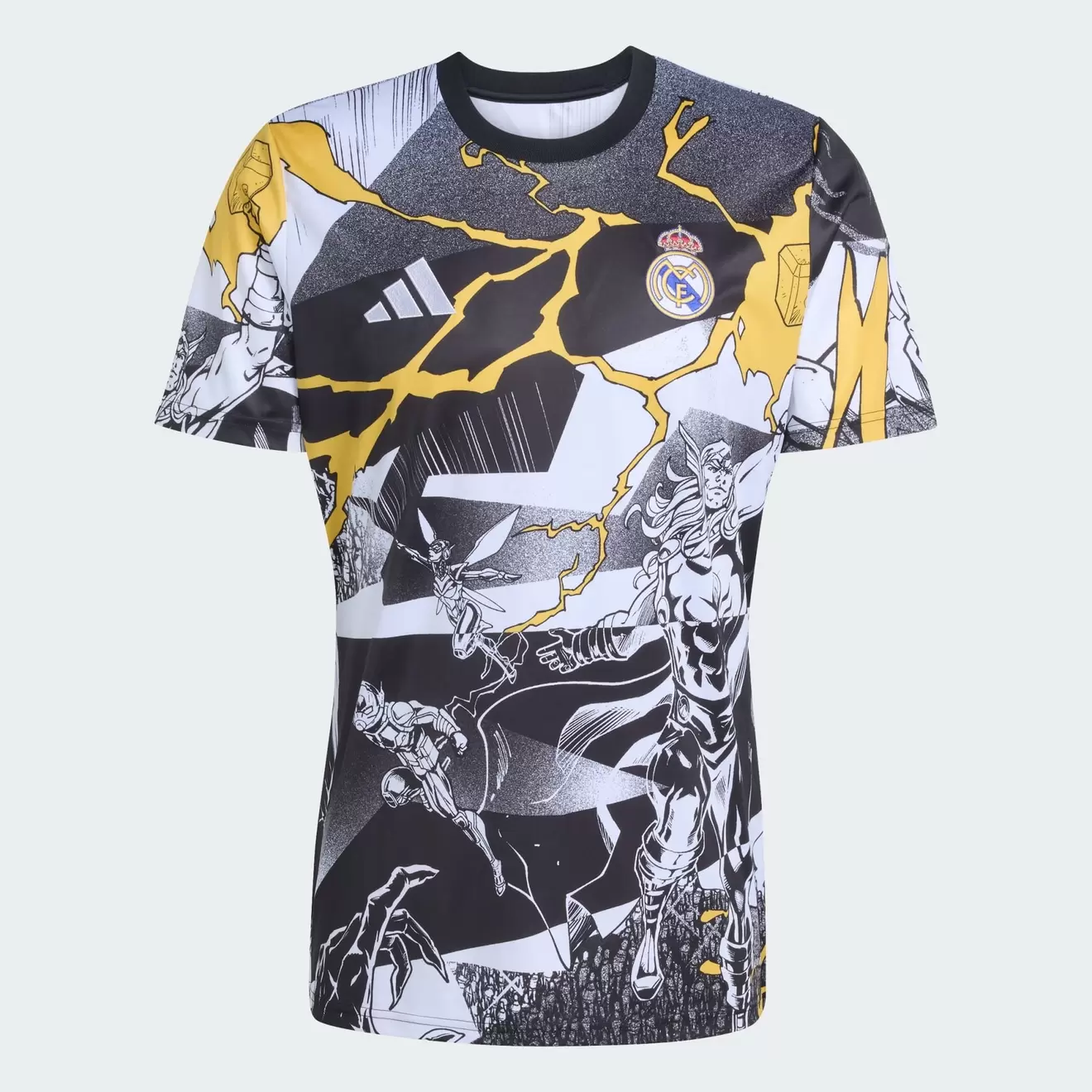 camiseta adidas real madrid pre-match 25/26 adulto