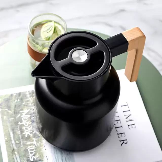 Termo para Agua Fría y Caliente 1L Negro