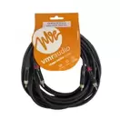 Cable de audio 2 rca a 2 rca de 6 metros de largo