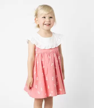 Vestido bebé con vuelos y...