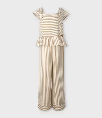 Conjunto niña rayado