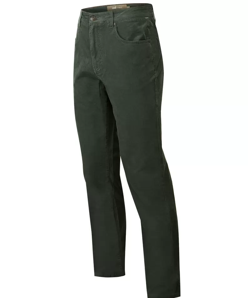 Pantalón Algodón Hombre Corduroy Verde