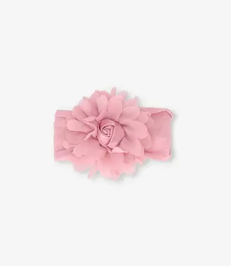 Cintillo recién nacida con flores