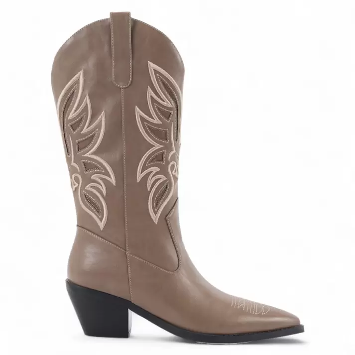 Bota Mujer Via Uno WestWinter Canyon Taupe