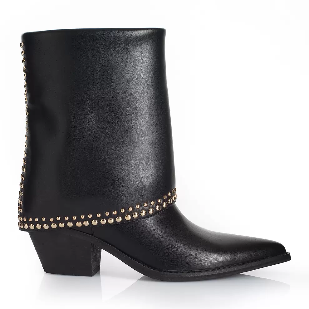 Botin Mujer Via Uno WestWinter Snowfall Negro
