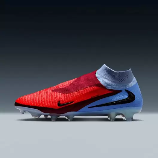 zapato de fútbol nike phantom 6 high elite fg azul adulto
