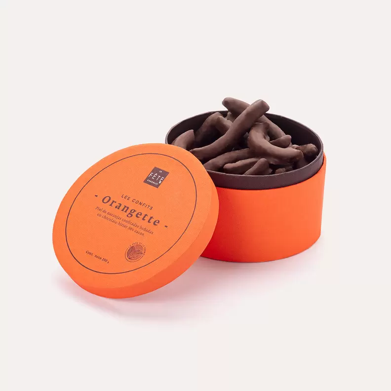 Varitas de Naranja chocolate amargo 250 g