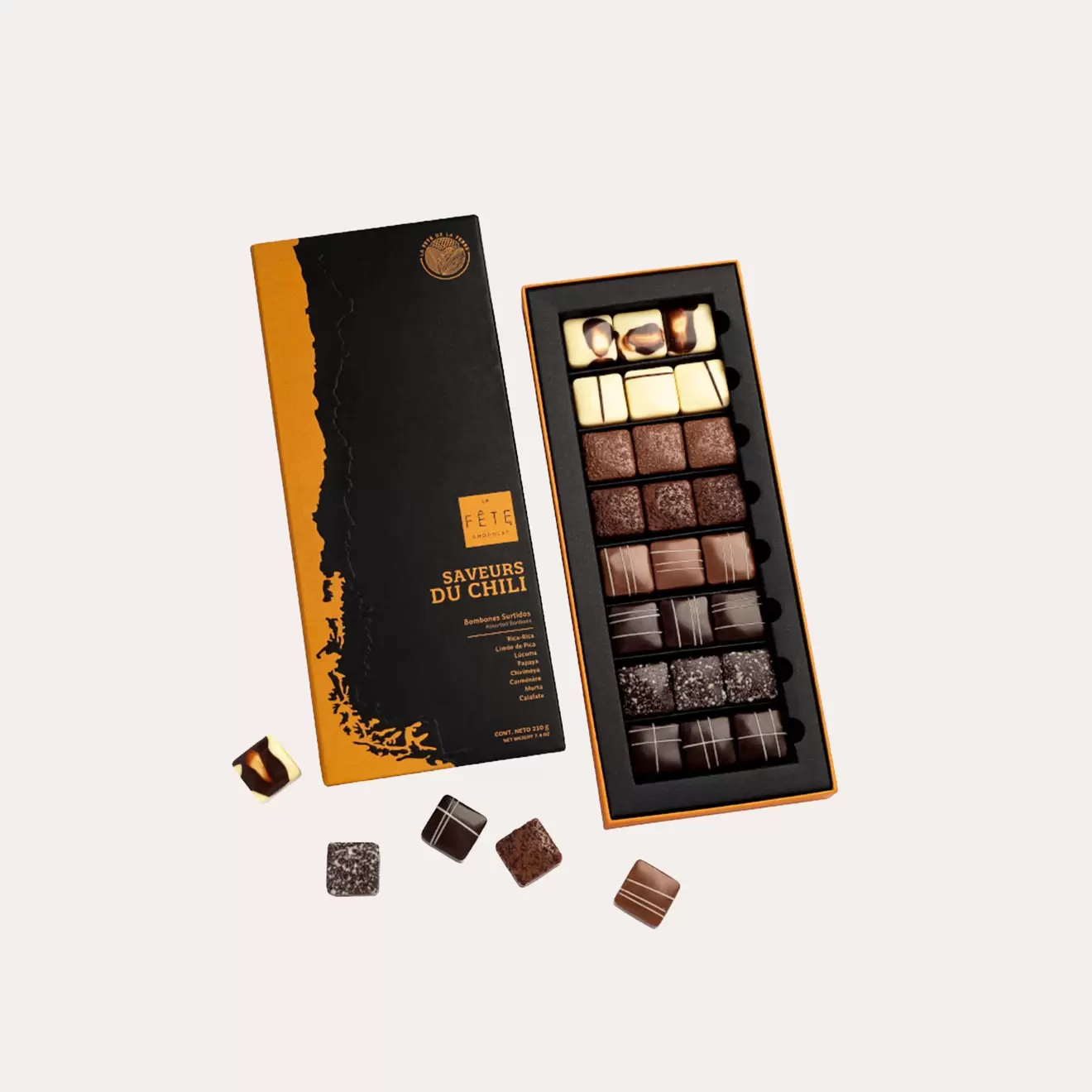 Bombones Sabores de Chile caja 228 g