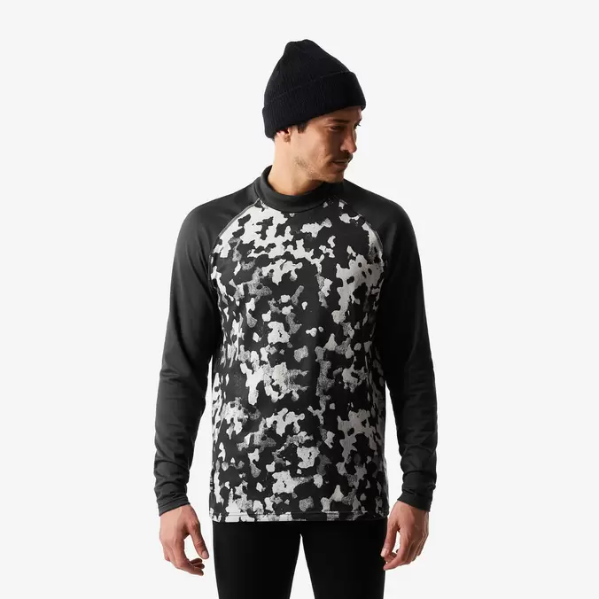 Primera capa superior nieve hombre negro blanco - BL500 transpirable corte ampli