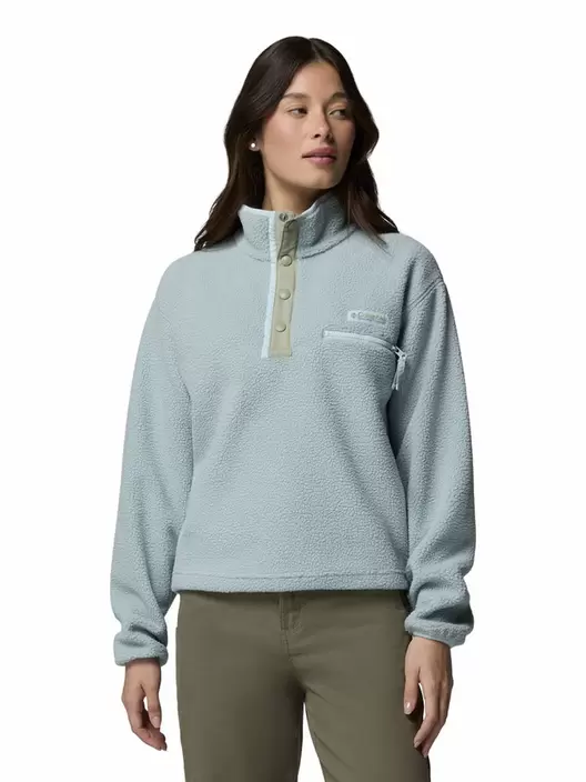 Polar Mujer Helvetia II Cropped Half Snap Azul Columbia