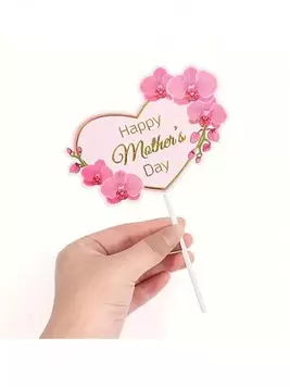 -18%Últimas 12 hrs8 piezas Decoraciones de papel artesanal con diseño de corazón rosa y rosa, adecuadas para cajas de flores miniatura, decoraciones para tartas del Día de la Madre, decoración de repostería con mariposas de orquídeas de acrílico, suminist