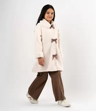 Abrigo niña con lazos