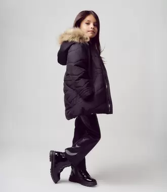 Parka niña engomada