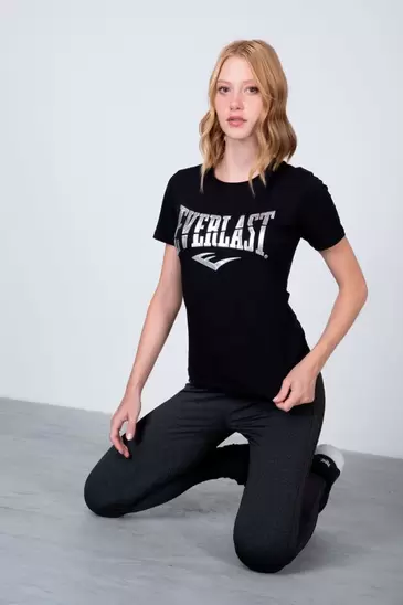 Polera Manga Corta Boston Negro Everlast