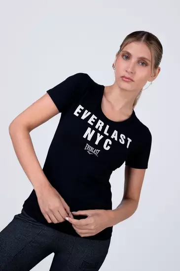 Polera Manga Corta Victory Negro Everlast