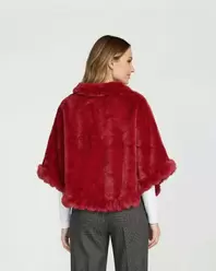 Poncho Mujer Paola Rojo Lineatre