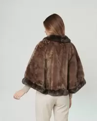 Poncho Mujer Paola Café Lineatre