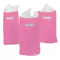 Bolsas Para Dulces Color Rosado 10 Uni