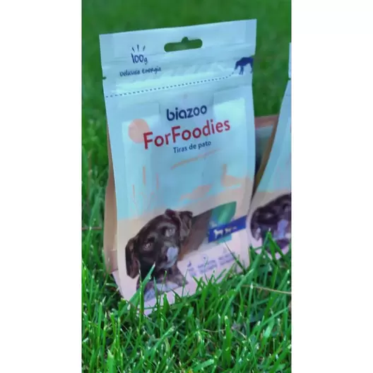 Golosina para Perros Biazoo Tiras Finas Suaves Patos 100 grs