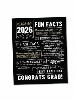 -11%Último díaDecoraciones de graduación 2026, regalos de graduación de secundaria para hombres y mujeres, decoración central de tamaño 20 x 25 cm (sin marco)