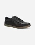 Zapatilla Urbana Hombre Cuero  24 Flex Muelle Negro