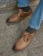 Zapatos Casual Formal Hombre Cuero Crieff-0-31 Taupé Bullboxer