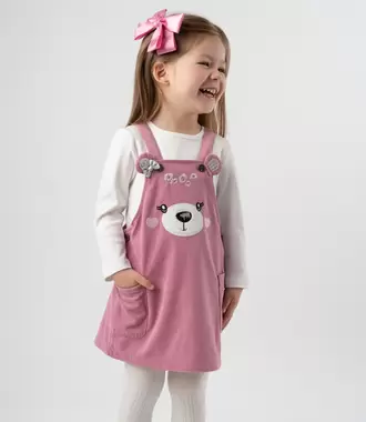 Vestido bebé de cotelé