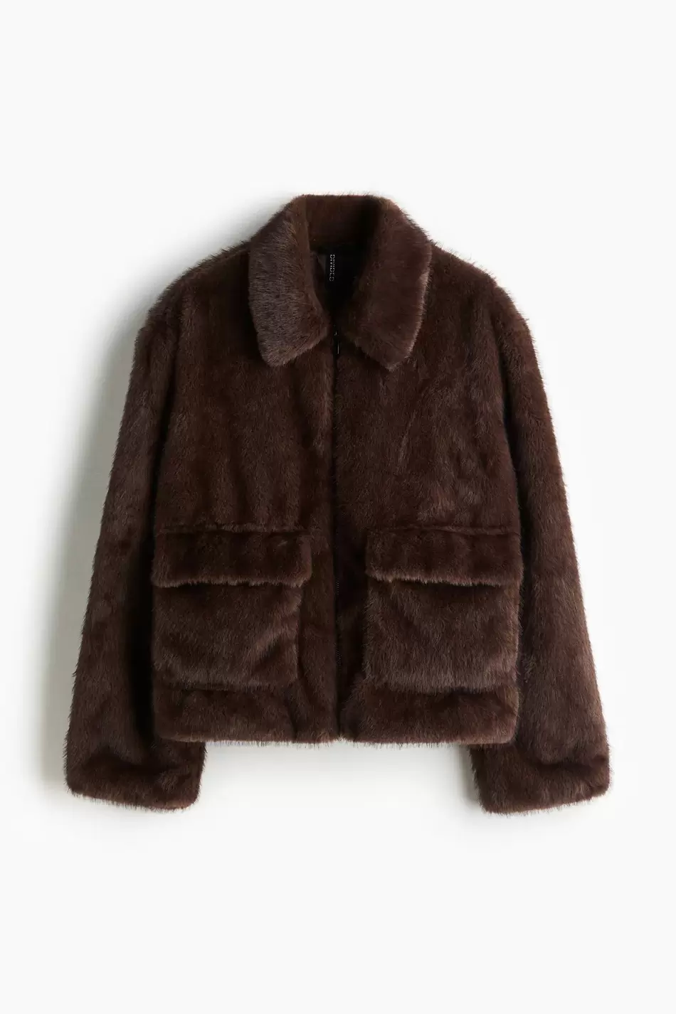 Chaqueta efecto peludo