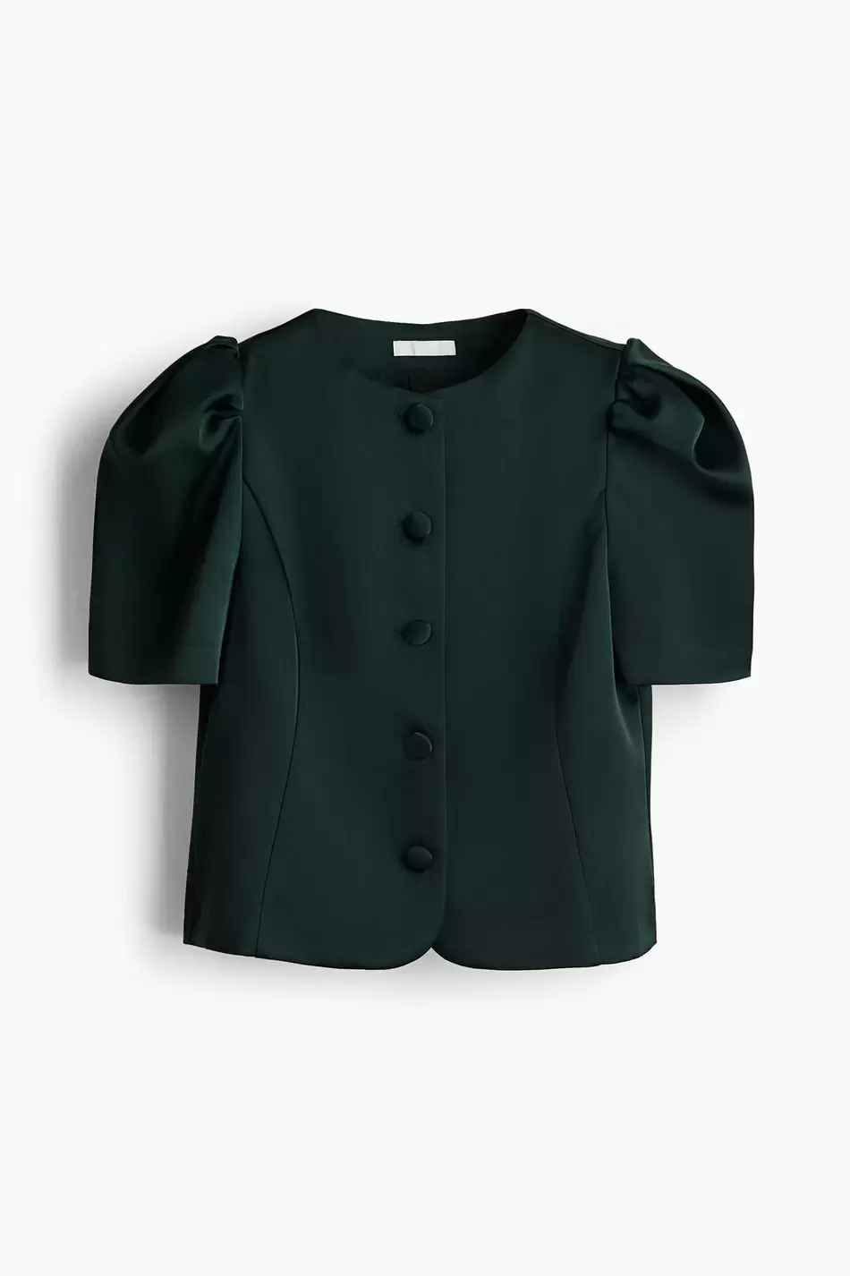 Blusa con mangas fruncidas