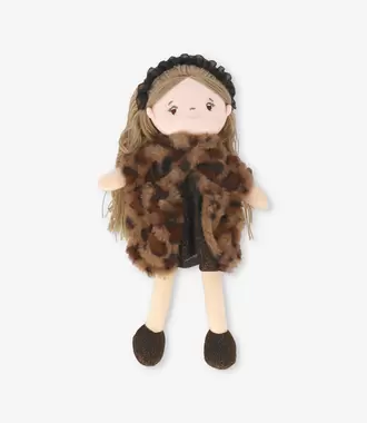 Muñeca niña animal print
