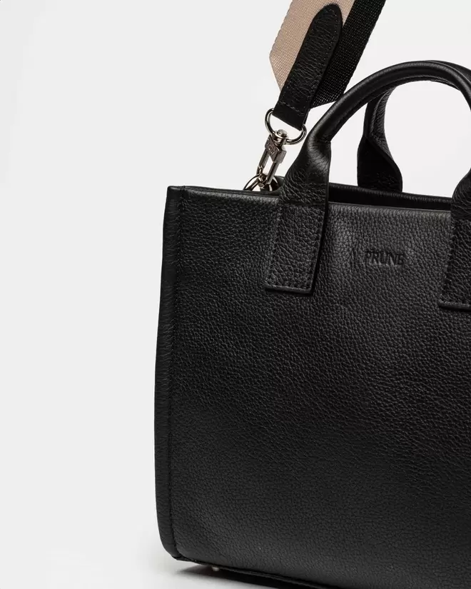 Cartera de mano Capri en cuero graneado