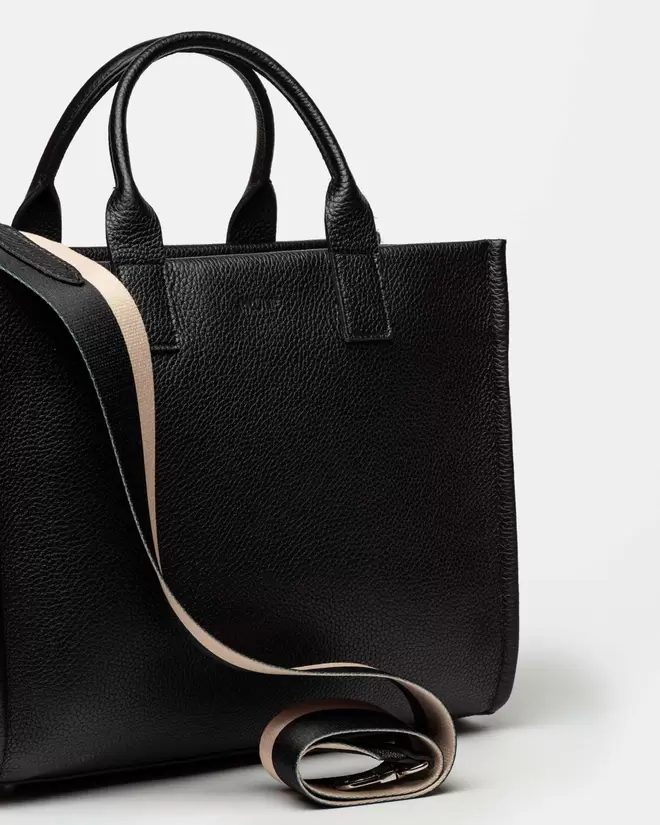 Cartera de mano Capri en cuero graneado