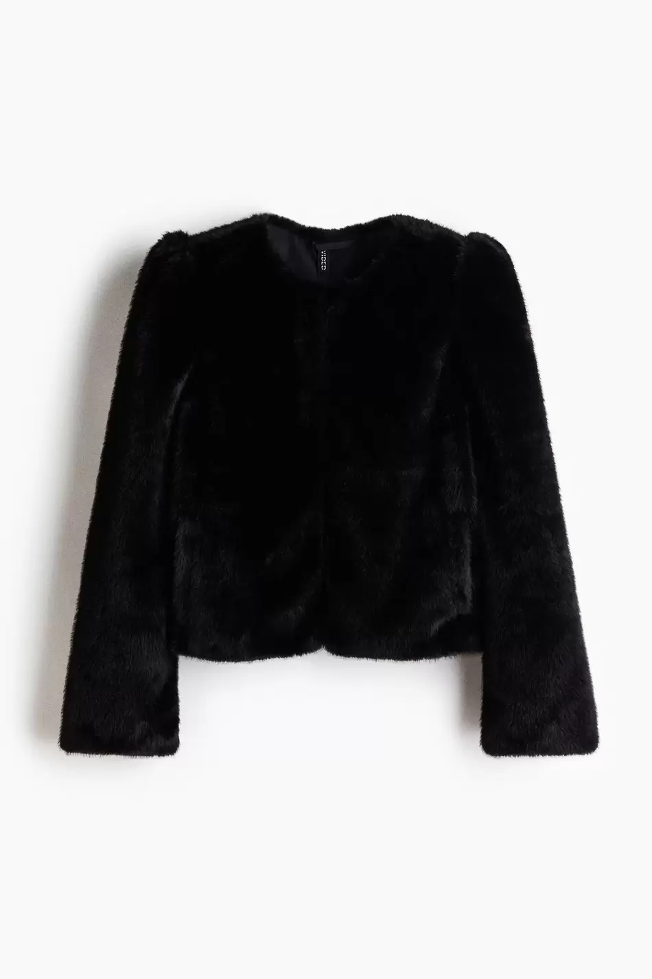 Chaqueta efecto peludo
