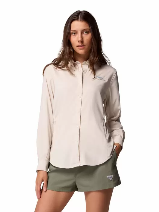 Blusa Manga Larga Mujer Tamiami II Beige Columbia