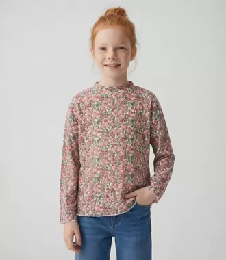 Polera niña beatle floreado