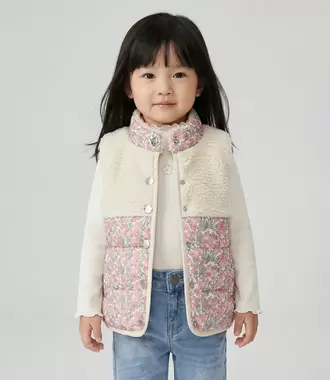 Parka bebé floreada
