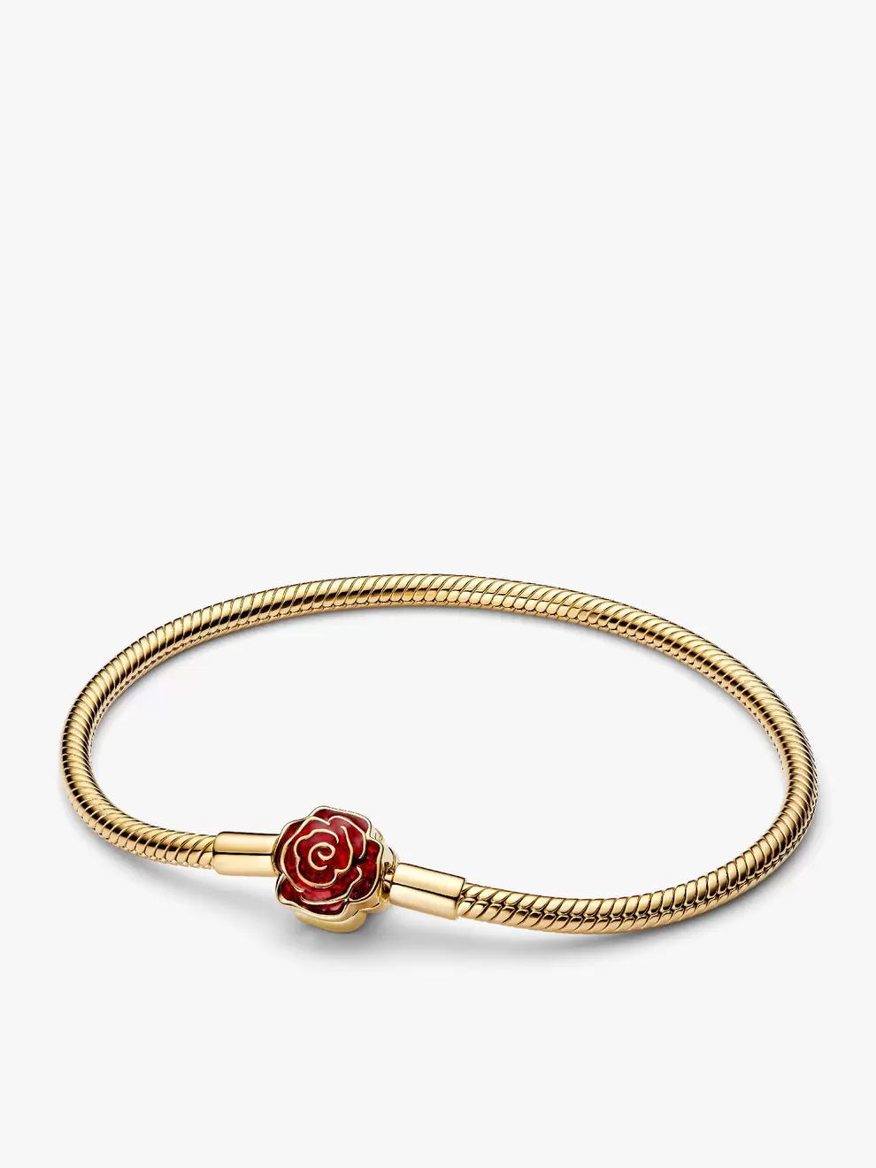 Brazalete de cadena de serpiente Rosa Encantada de La Bella y la Bestia de Disney