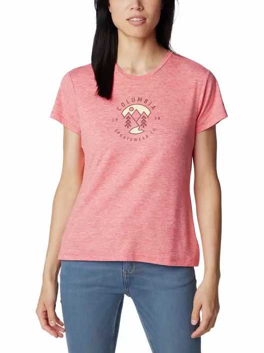 Polera Manga Corta Mujer Sloan Ridge Graphic Rosado Columbia