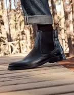 Botín Chelsea Formal Hombre Cuero Ottsville Negro