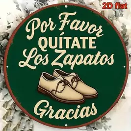 -9%Últimos 2 días1 pieza Letrero decorativo redondo vintage español "Por favor, quítese los zapatos", un recordatorio acogedor para la entrada, la sala de estar, el dormitorio, el comedor, el estudio, la oficina, la tienda