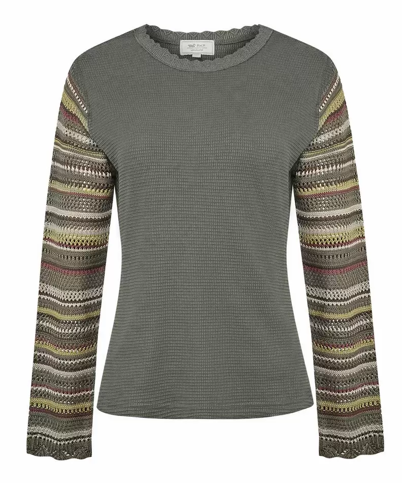 Polera Algodón Orgánico Mujer Acacia Verde