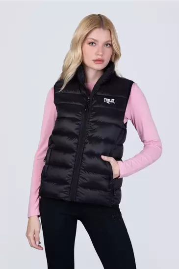 Parka Sin Manga Puff Negro Everlast