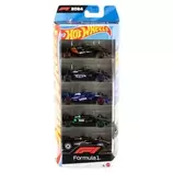 Pack 5 Autos Formula 1 Escala 1:64