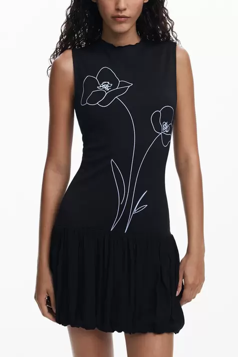 Vestido corto flores